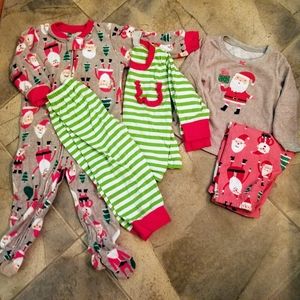 3 Christmas pajama sets